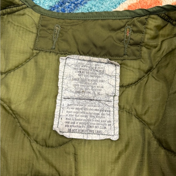 Vintage Military Surplus Quilted Liner Jacket - Picture 3 of 6